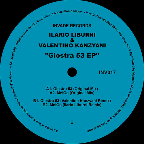 image cover: Ilario Liburni, Valentino Kanzyani - Giostra 53 EP / Invade