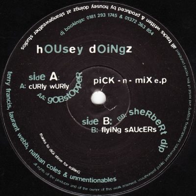 121251 346 09193274 Housey Doingz - Pick-N-Mix EP / Wiggle