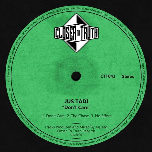 image cover: Jus Tadi - Don't Care / Closer To Truth