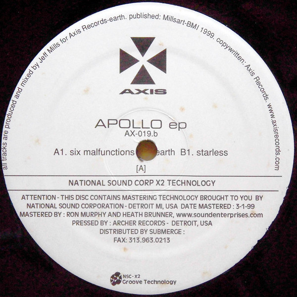 image cover: Jeff Mills - Apollo EP / Axis