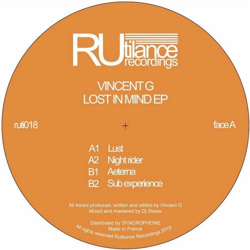 image cover: Vincent G - Lost In Mind Ep / Rutilance Recordings
