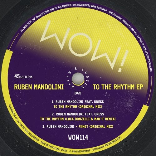 image cover: Ruben Mandolini - To The Rhythm EP / Wow! Recordings