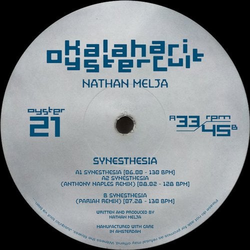 image cover: Nathan Melja - Synesthesia (+Anthony Naples, Pariah Remix) / OYSTER21
