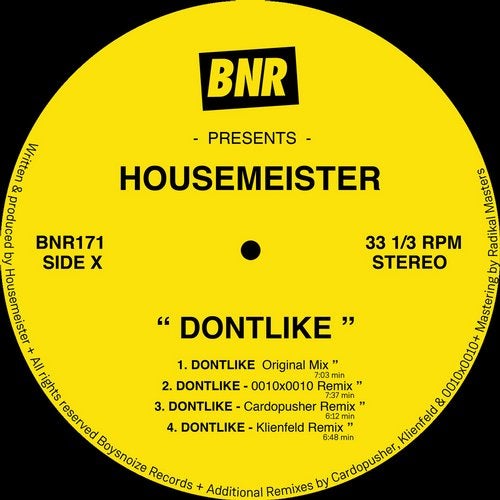 image cover: Housemeister - DONTLIKE / BNR171