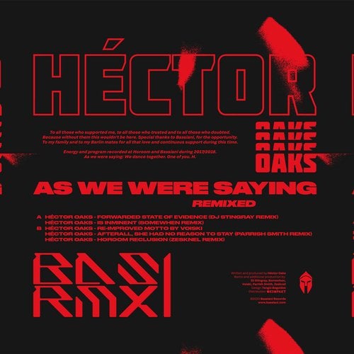 Download Hector Oaks - As We Were Saying Remixed on Electrobuzz
