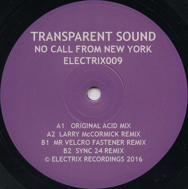 image cover: Transparent Sound - No Call From New York / ELECTRIX009