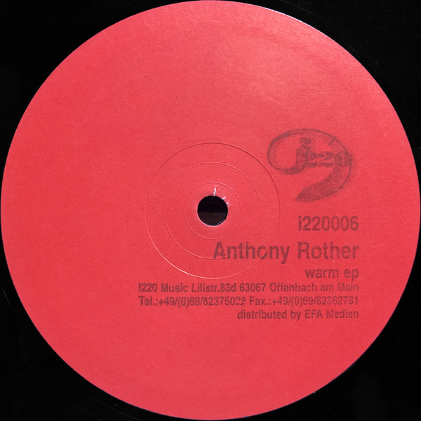 image cover: Anthony Rother - Warm EP / i220006