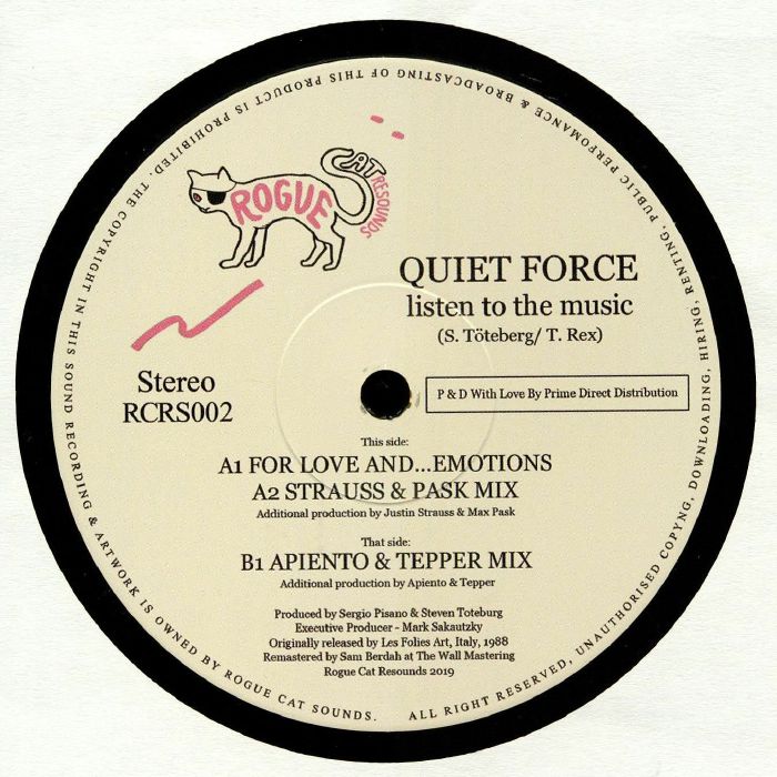image cover: Quiet Force - Listen to the Music / RCRS002