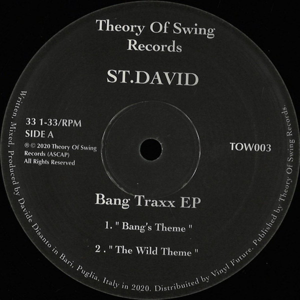 image cover: St. David - Bang Traxx EP / TOW003