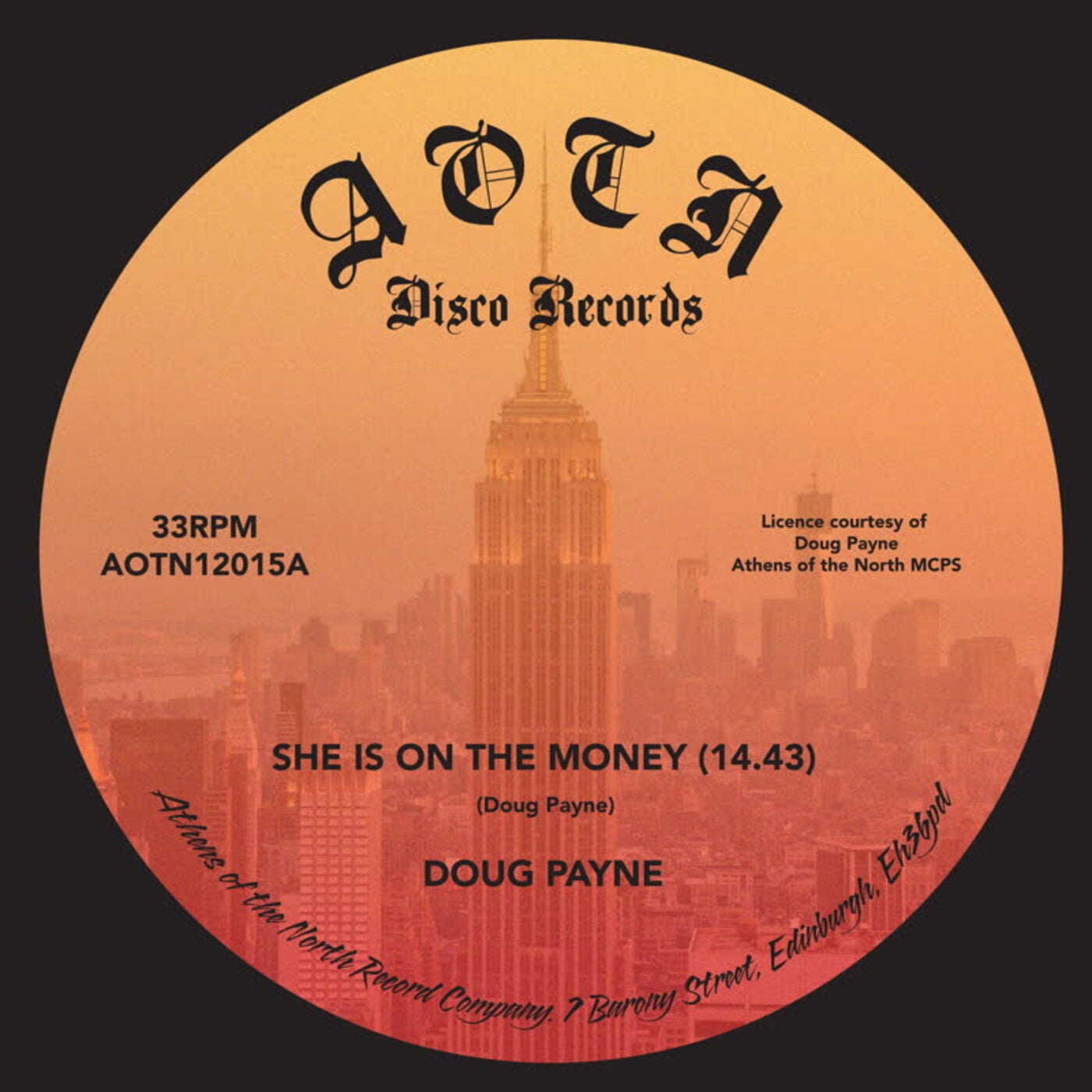 image cover: Doug Payne - She's On Money / AOTN1215