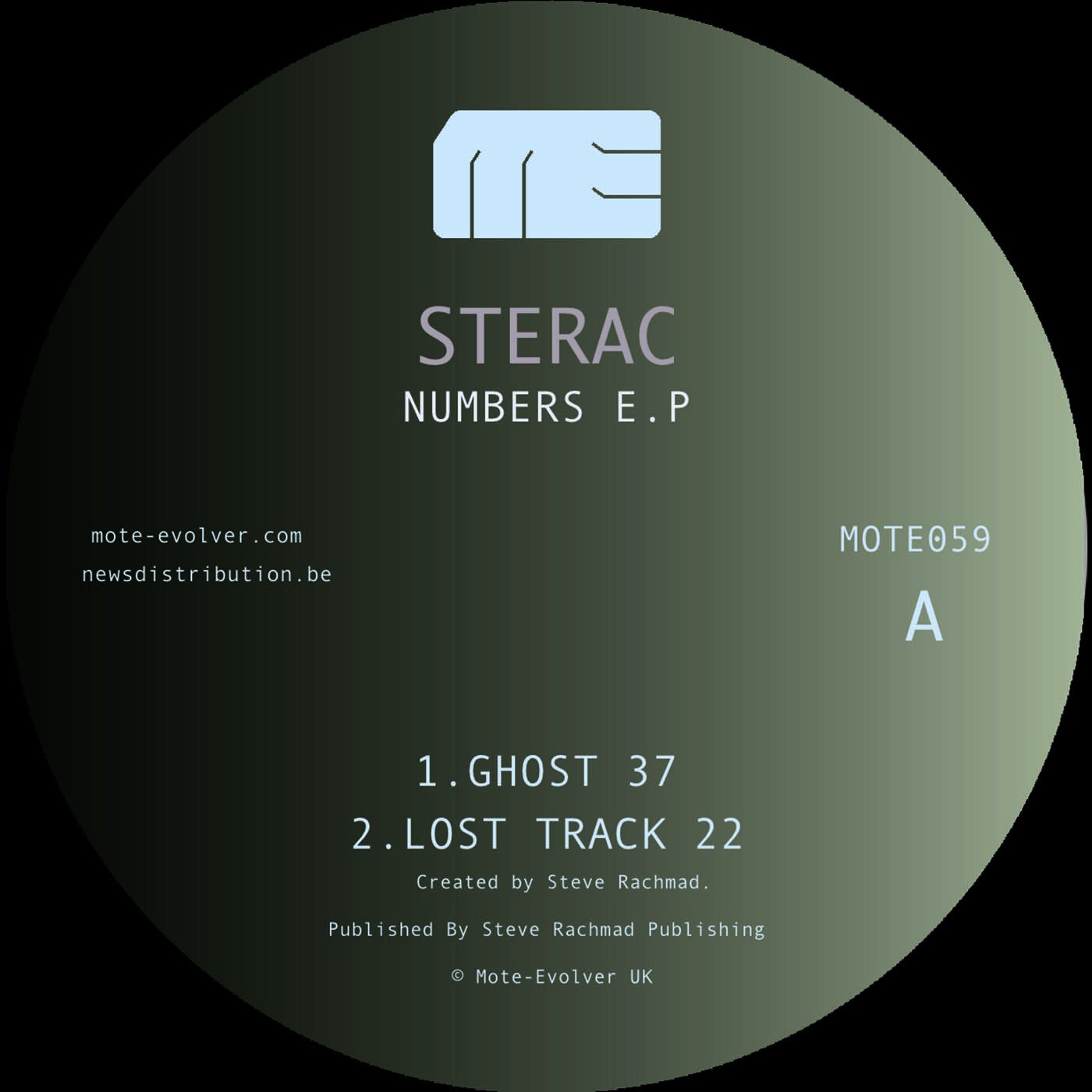 image cover: Sterac - Numbers EP / MOTE059D