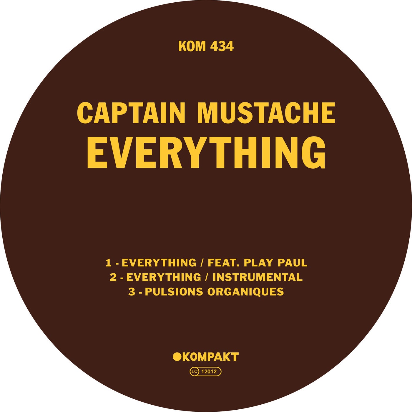 image cover: Play Paul, Captain Mustache - Everything / KOMPAKT434D