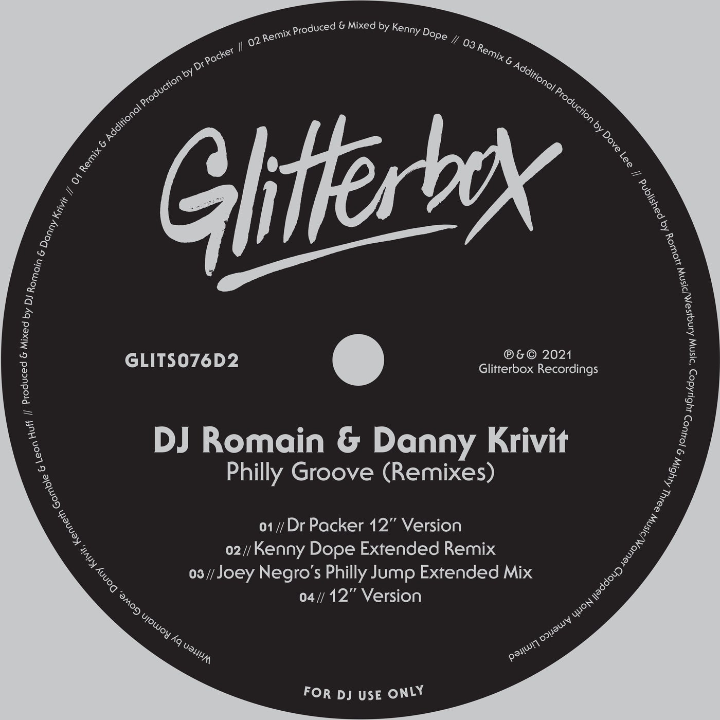 image cover: DJ Romain, Danny Krivit, Linda Clifford - Philly Groove - Remixes / GLITS076D2