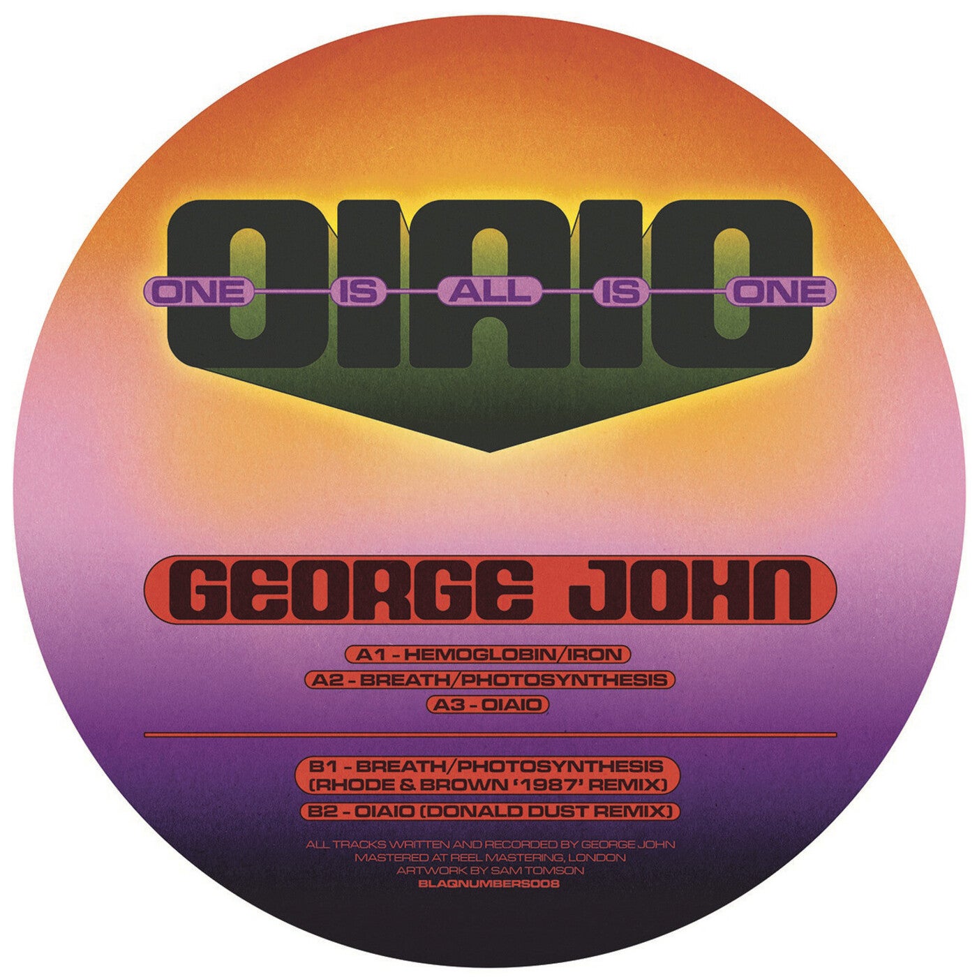 image cover: George John - OIAIO EP / BLAQNUMBERS008