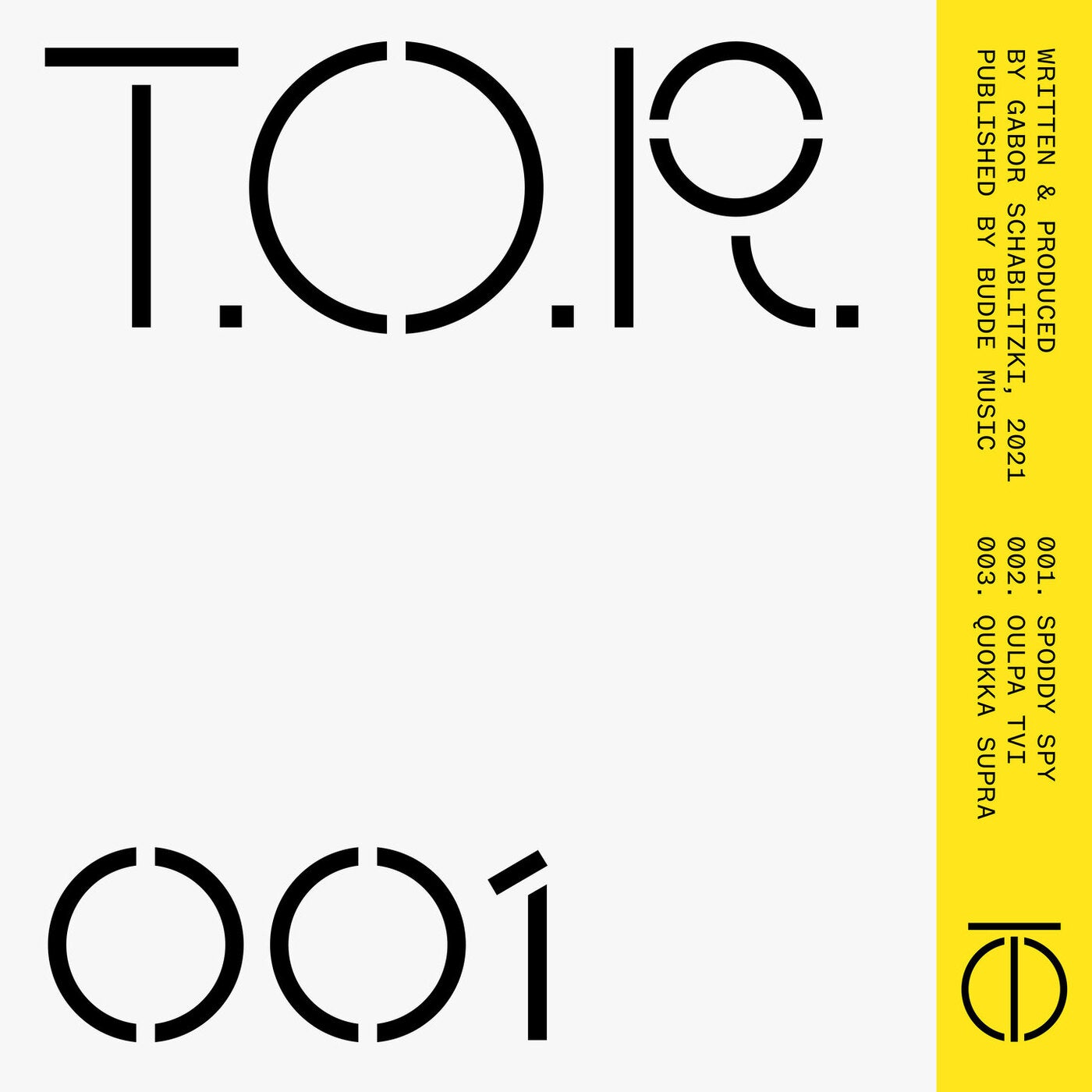 image cover: Robag Wruhme - Spoddy Spy EP / TOR001