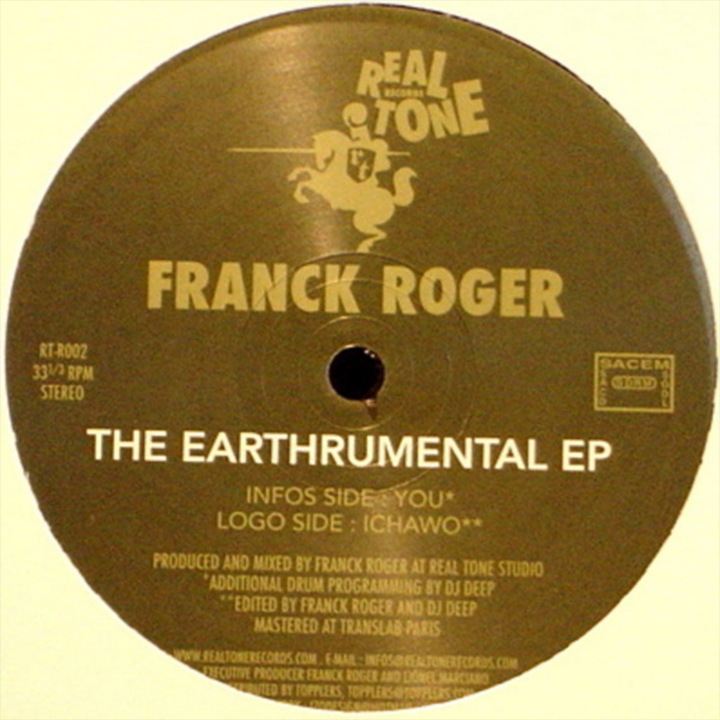 image cover: Franck Roger - The Earthrumental EP / RTR002