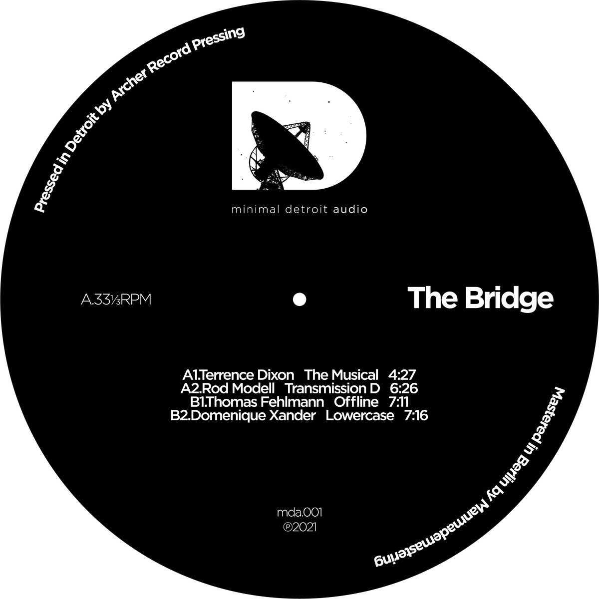 image cover: Terrence Dixon · Rod Modell · Thomas Fehlmann · Domenique Xander - The Bridge / Minimal Detroit