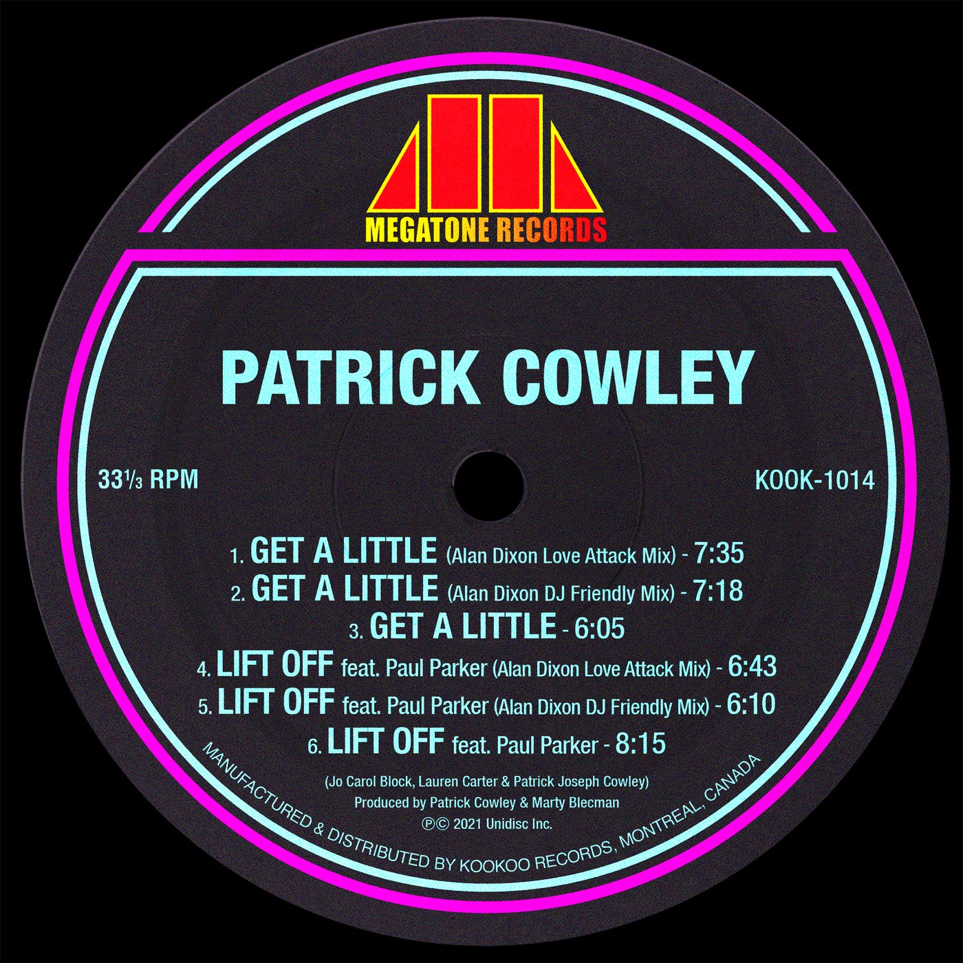image cover: Patrick Cowley, Alan Dixon, Paul Parker - Get a Little / Lift Off (Alan Dixon Remixes) / Q27735