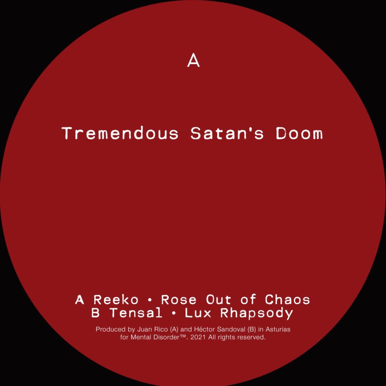 image cover: Reeko / Tensal - Tremendous Satans Doom / MD25