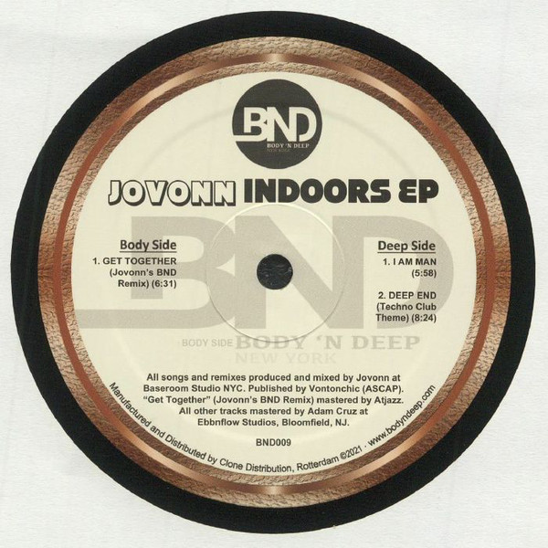 image cover: Jovonn - Indoors EP / Body 'N Deep