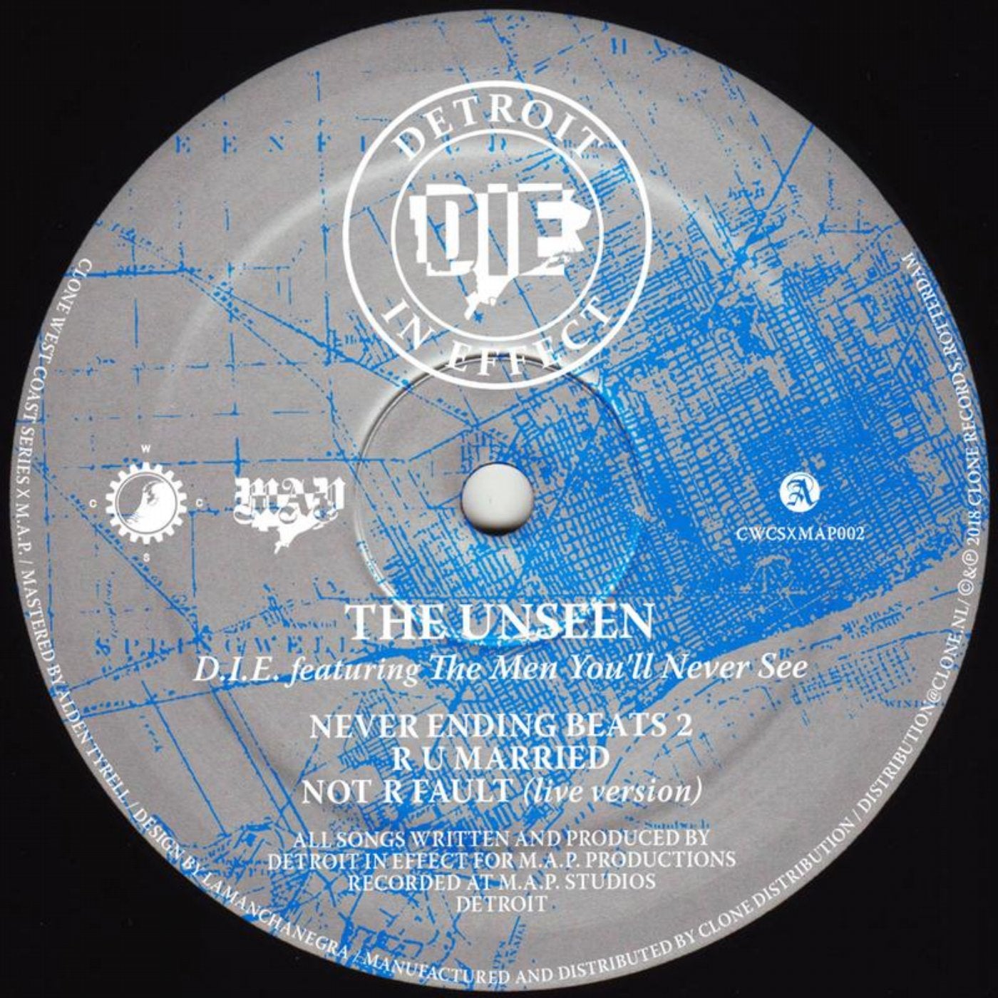 image cover: D.I.E., The Men You'll Never See - The Unseen / CWCSXMAP002