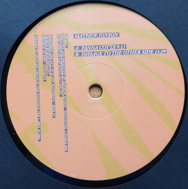 image cover: Mathew Jonson - Panna Cotta / Passage To The Other Side / IIWII015