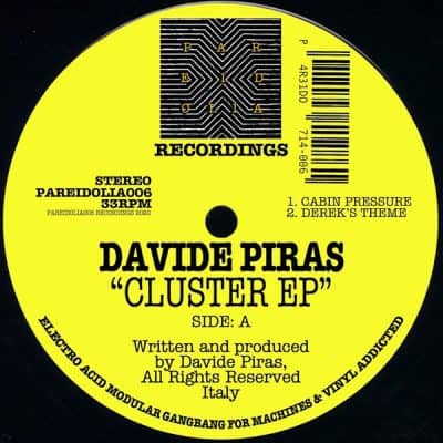 01 2022 346 091123422 Davide Piras - Cluster EP / PAREIDOLIA006