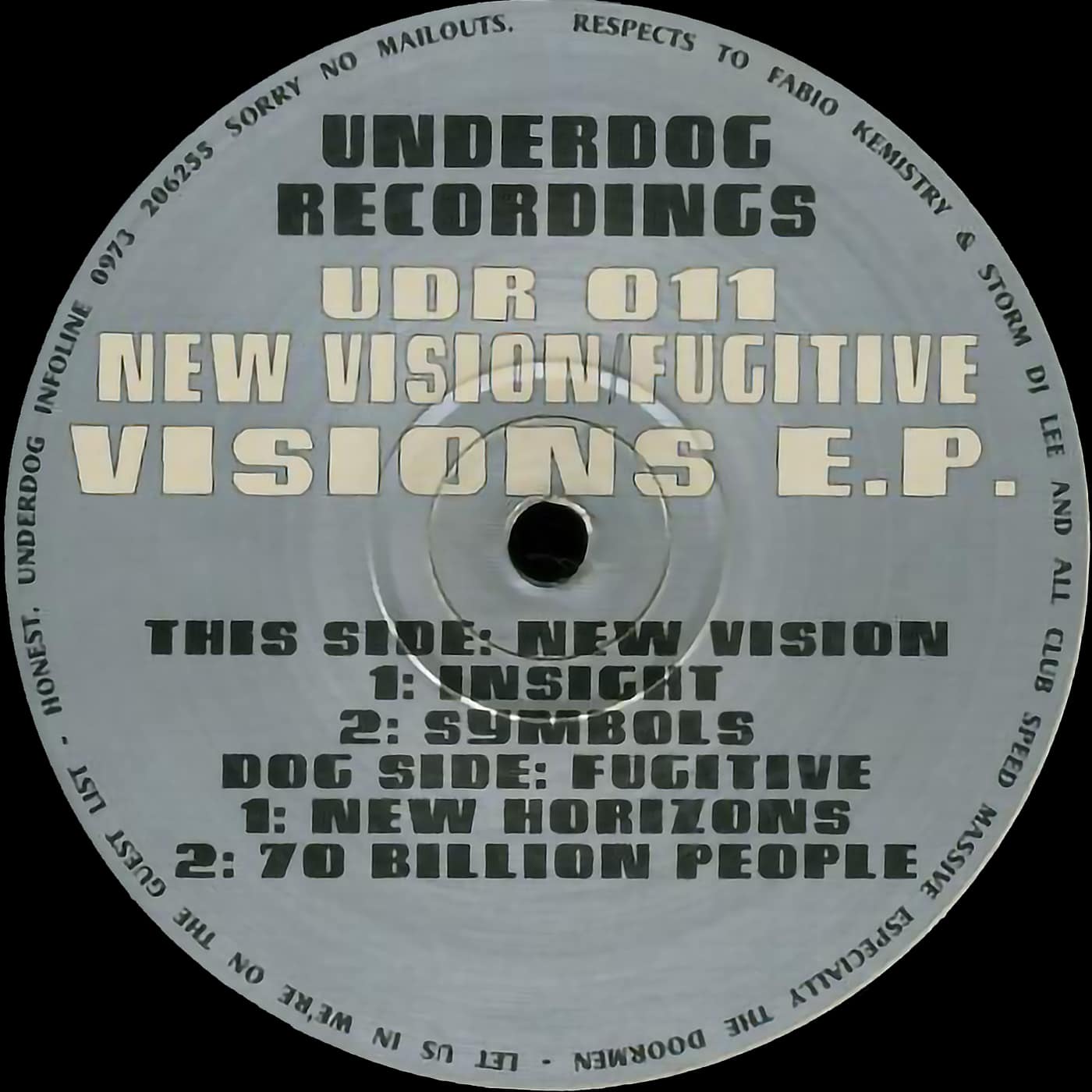 image cover: New Vision, Fugitive - Visions E.P. / UDR 011