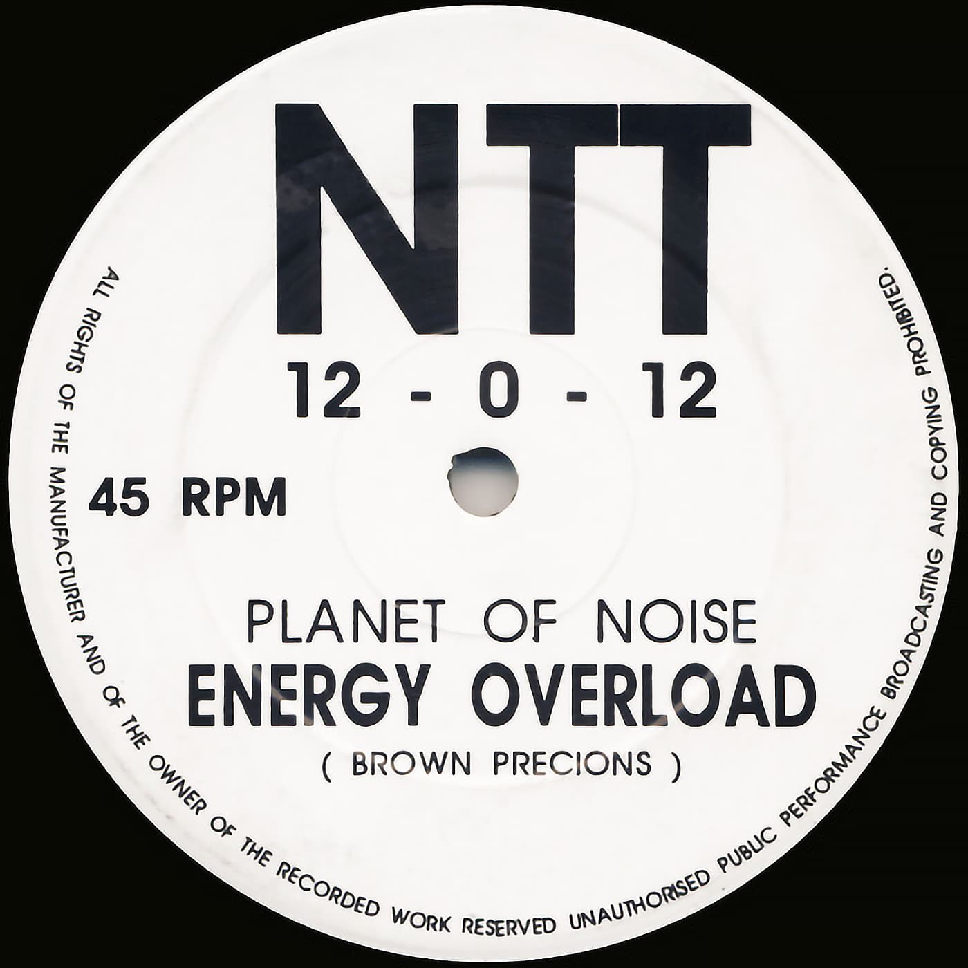 image cover: Planet Of Noise / Unit 47 - Energy Overload / Eee Yeah / NTT 12-0-12