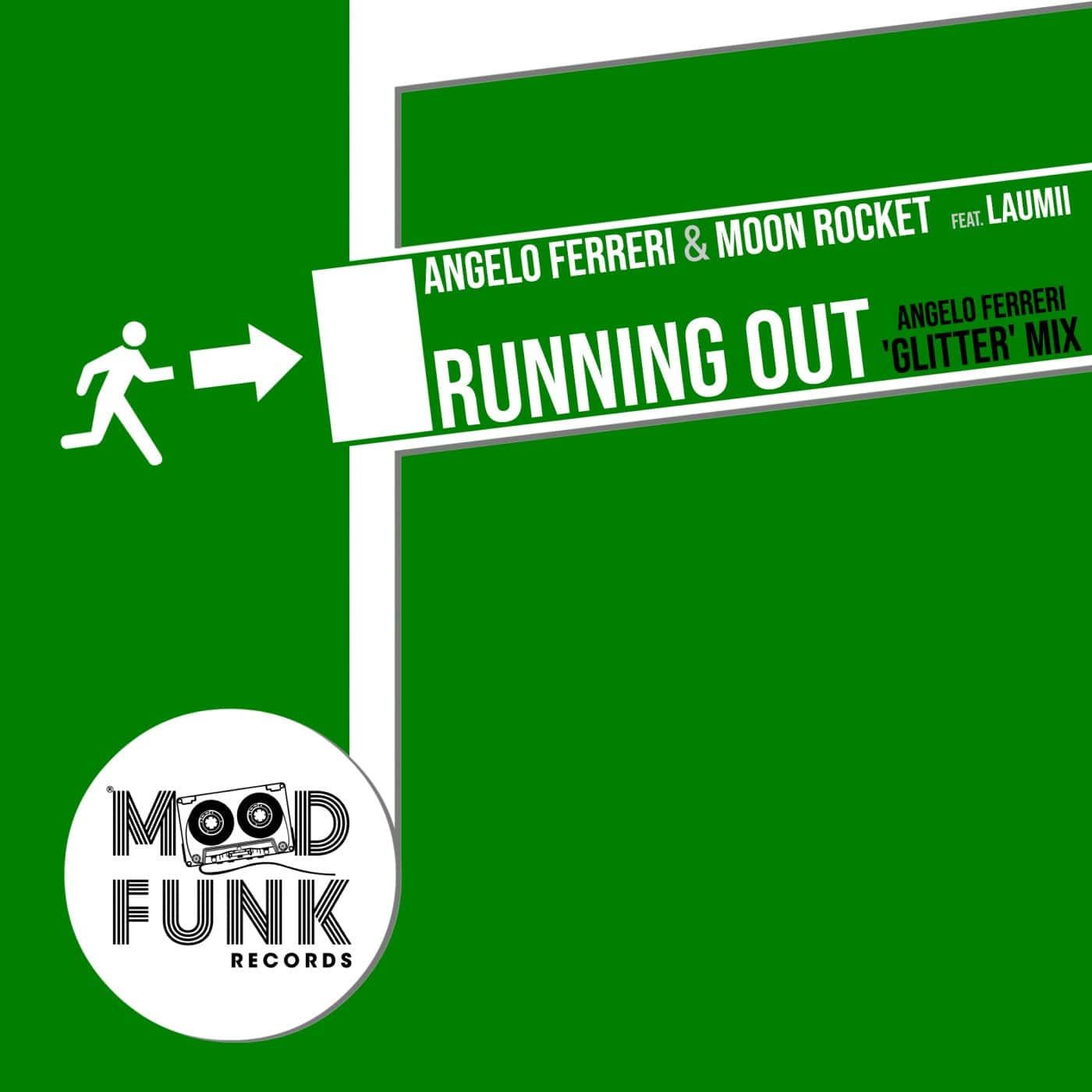 image cover: Angelo Ferreri, Moon Rocket, LauMii - Running Out (Angelo Ferreri 'Glitter' Mix) / MFR291