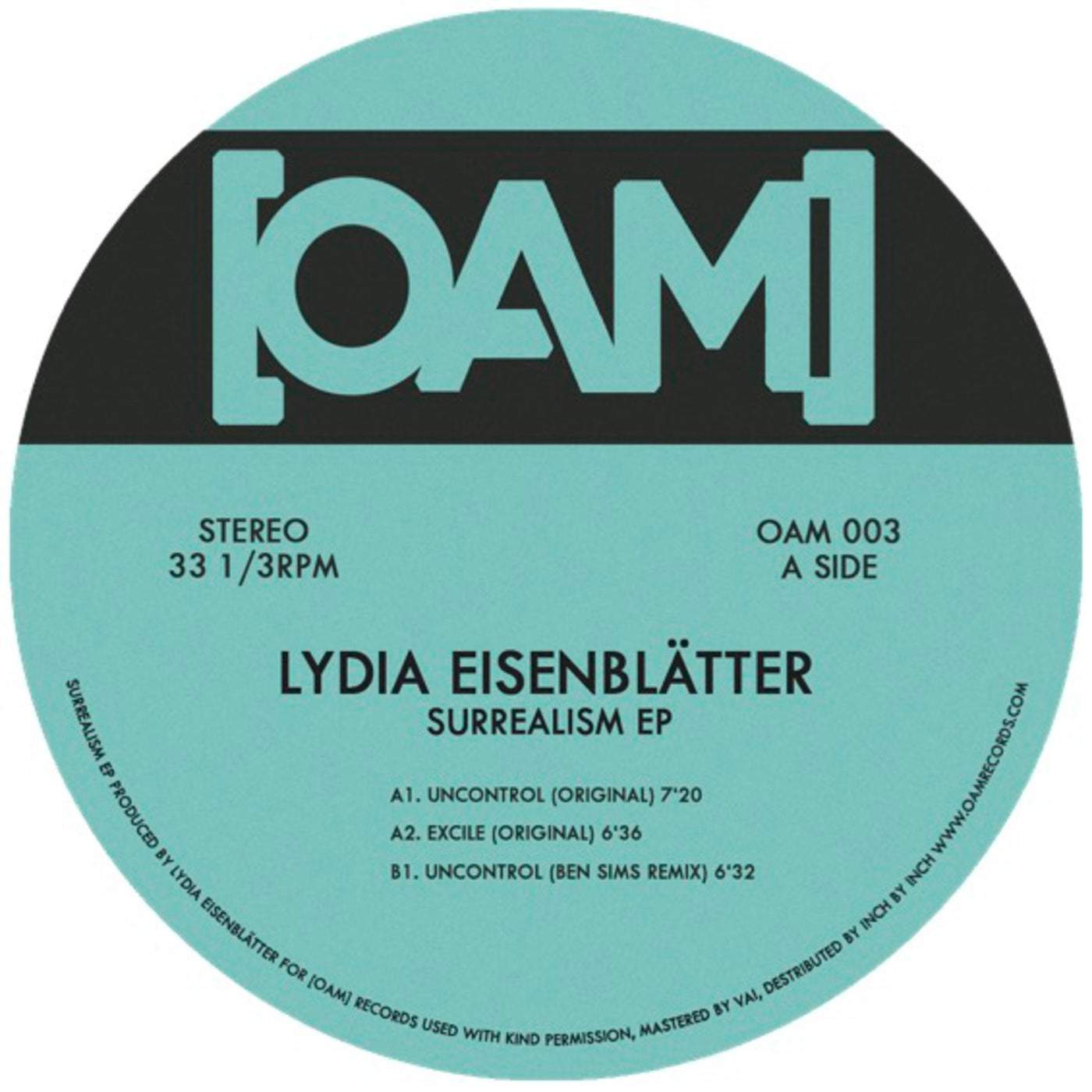 image cover: Lydia Eisenblatter - Surrealism EP / OAM003