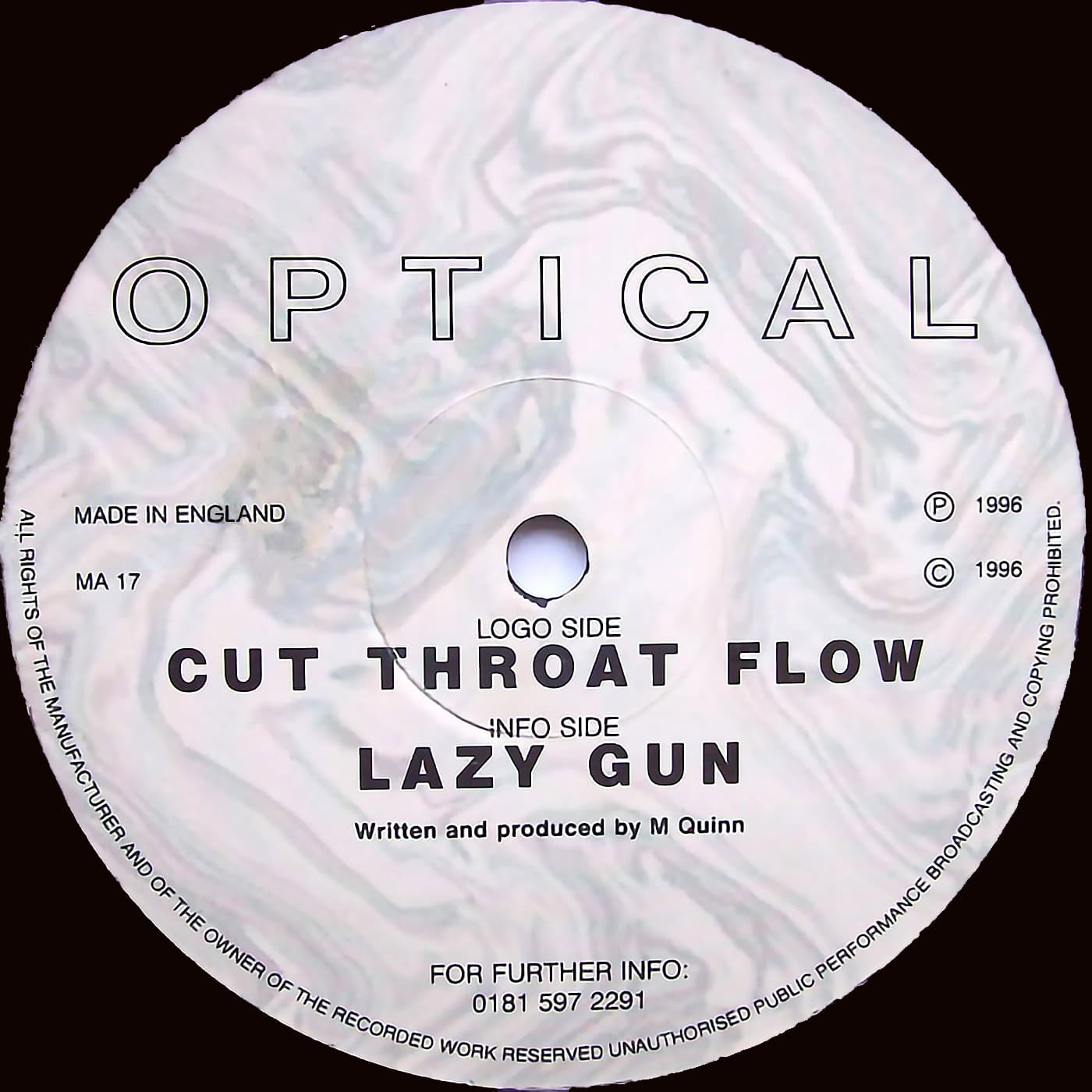 image cover: Optical - Cut Throat Flow / Lazy Gun /