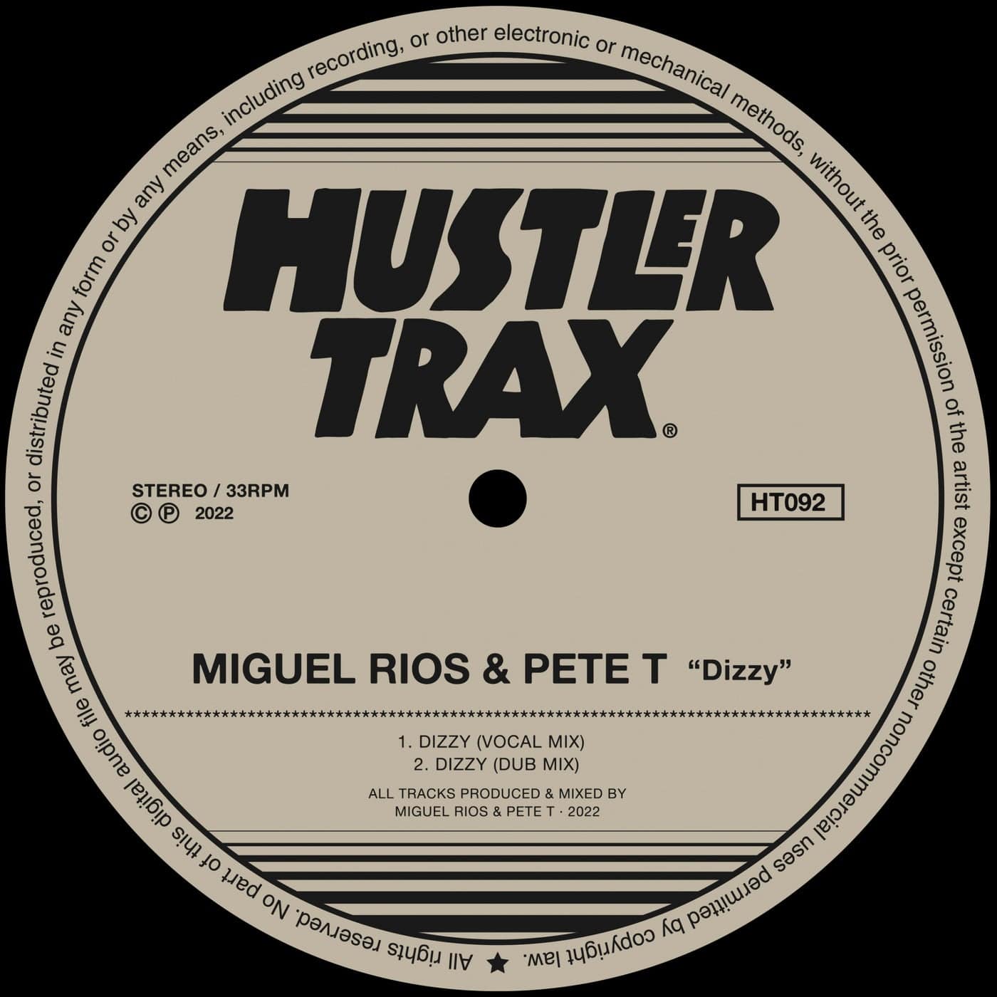 image cover: Miguel Rios, Pete T - Dizzy / HT092