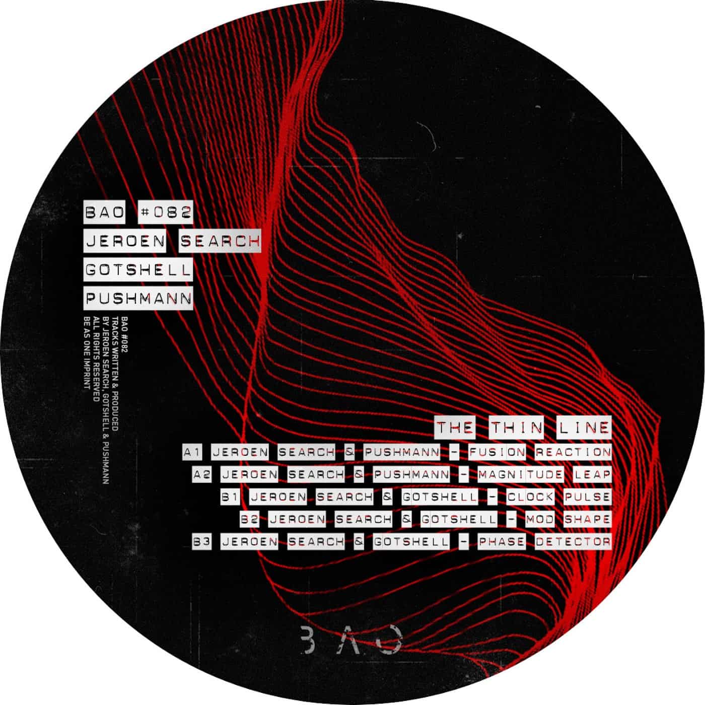 image cover: Jeroen Search, PUSHMANN, Gotshell - The Thin Line / BAO082