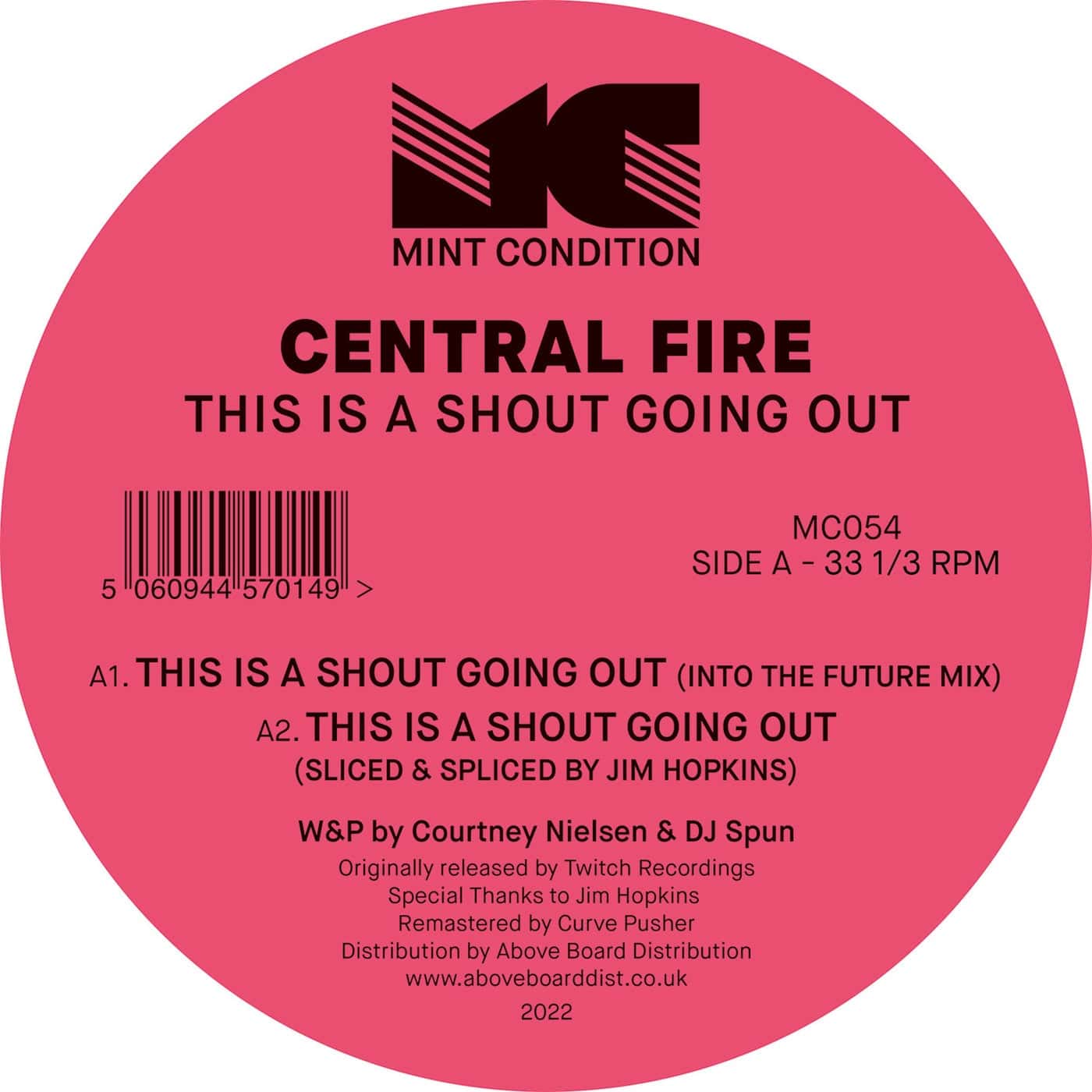 image cover: Central Fire - This Is A Shout Going Out / MC054