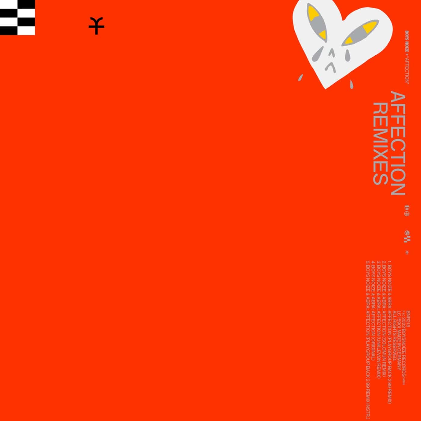 image cover: Boys Noize, ABRA (USA) - Affection (Remixes) / BNR218