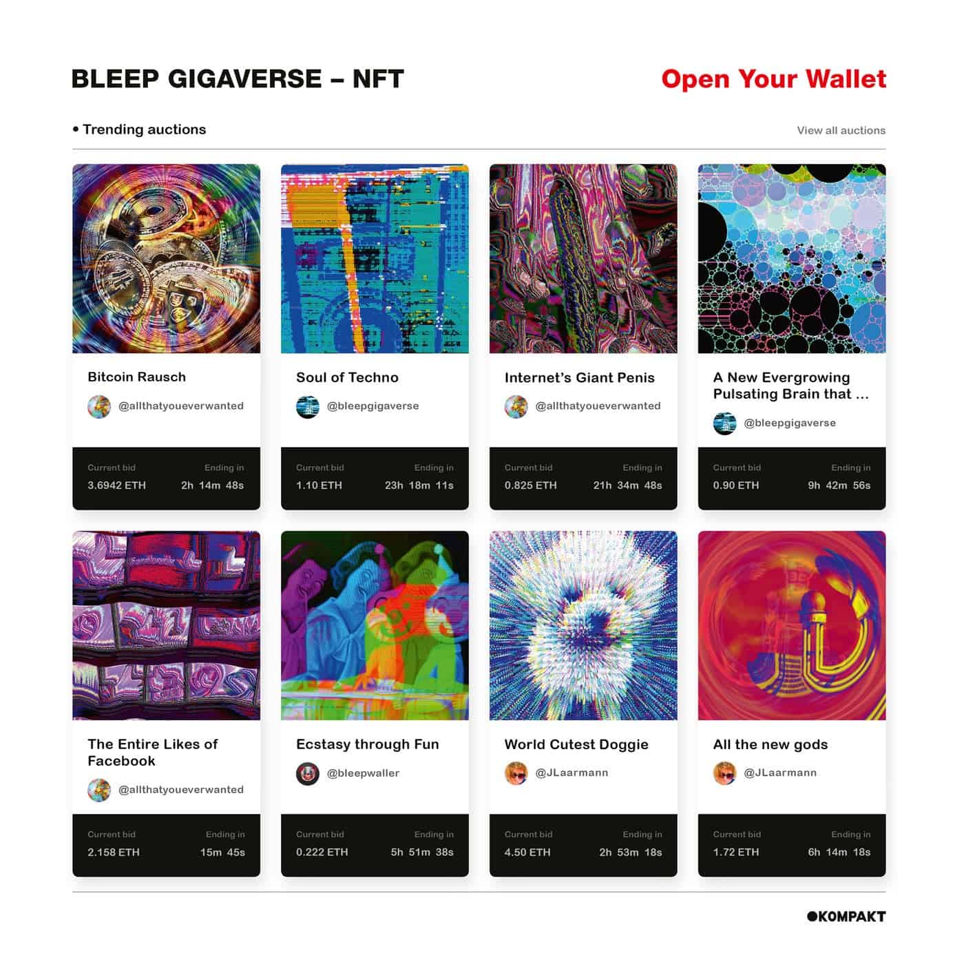 image cover: Bleep Gigaverse - NFT / KOMPAKT452D