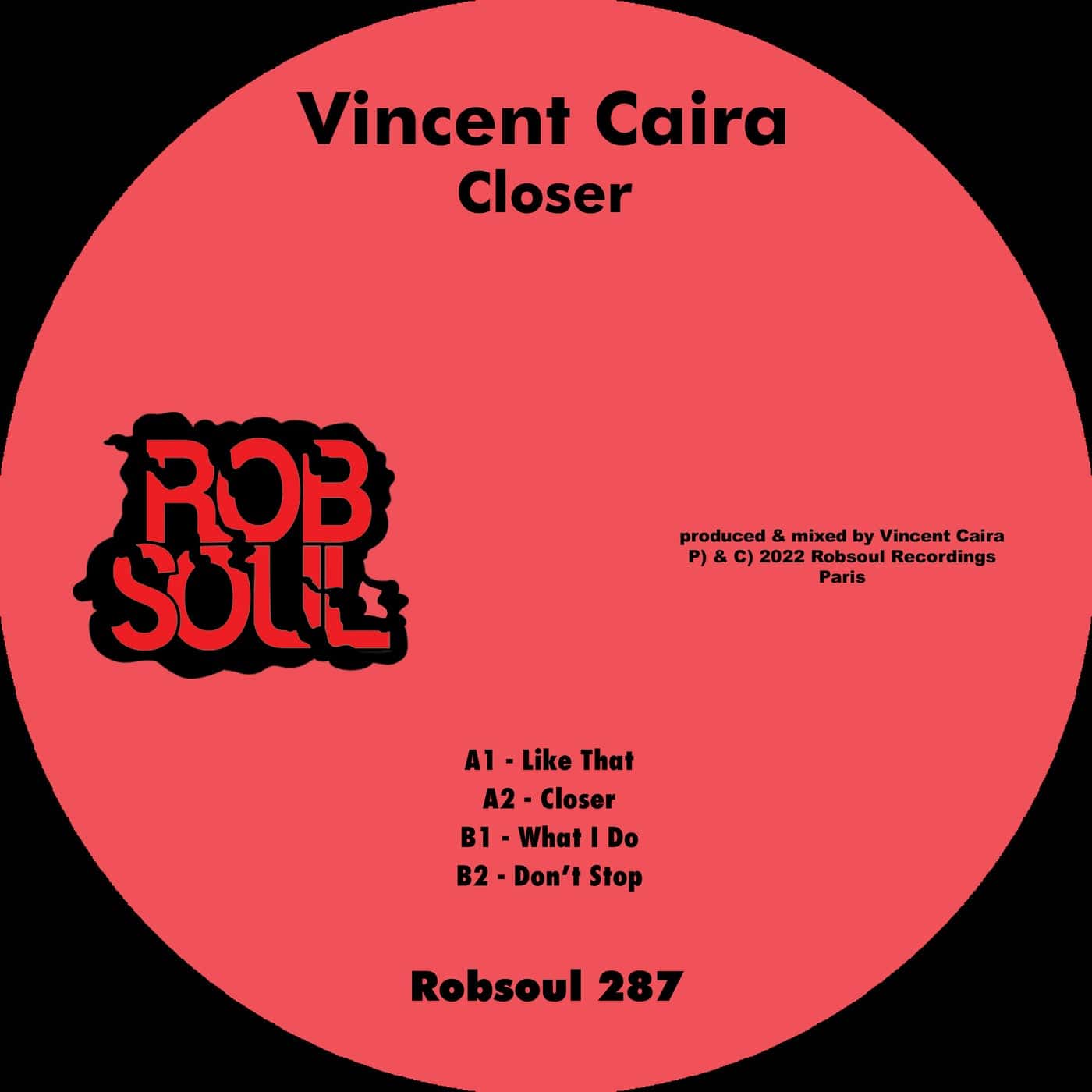 image cover: Vincent Caira - Closer / RB287
