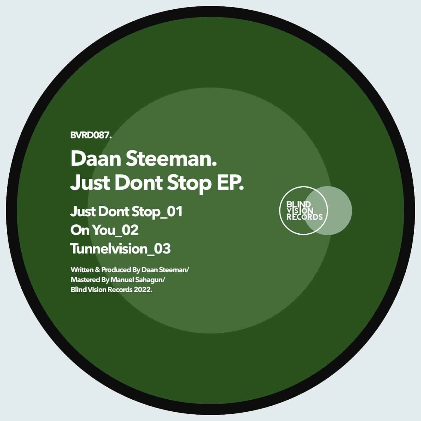 image cover: Daan Steenman - Just dont stop EP / BVRDIGITAL087