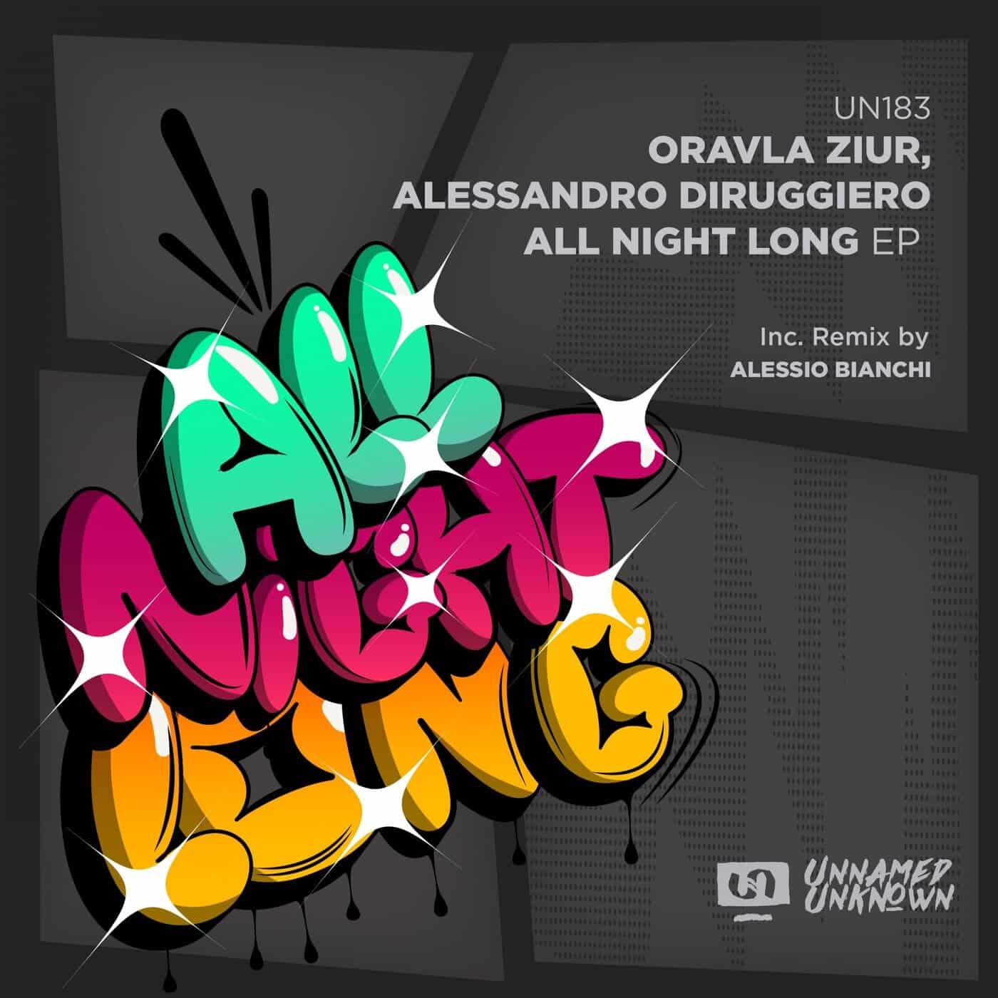 image cover: Alessandro Diruggiero, Oravla Ziur - All Night Long / UN183