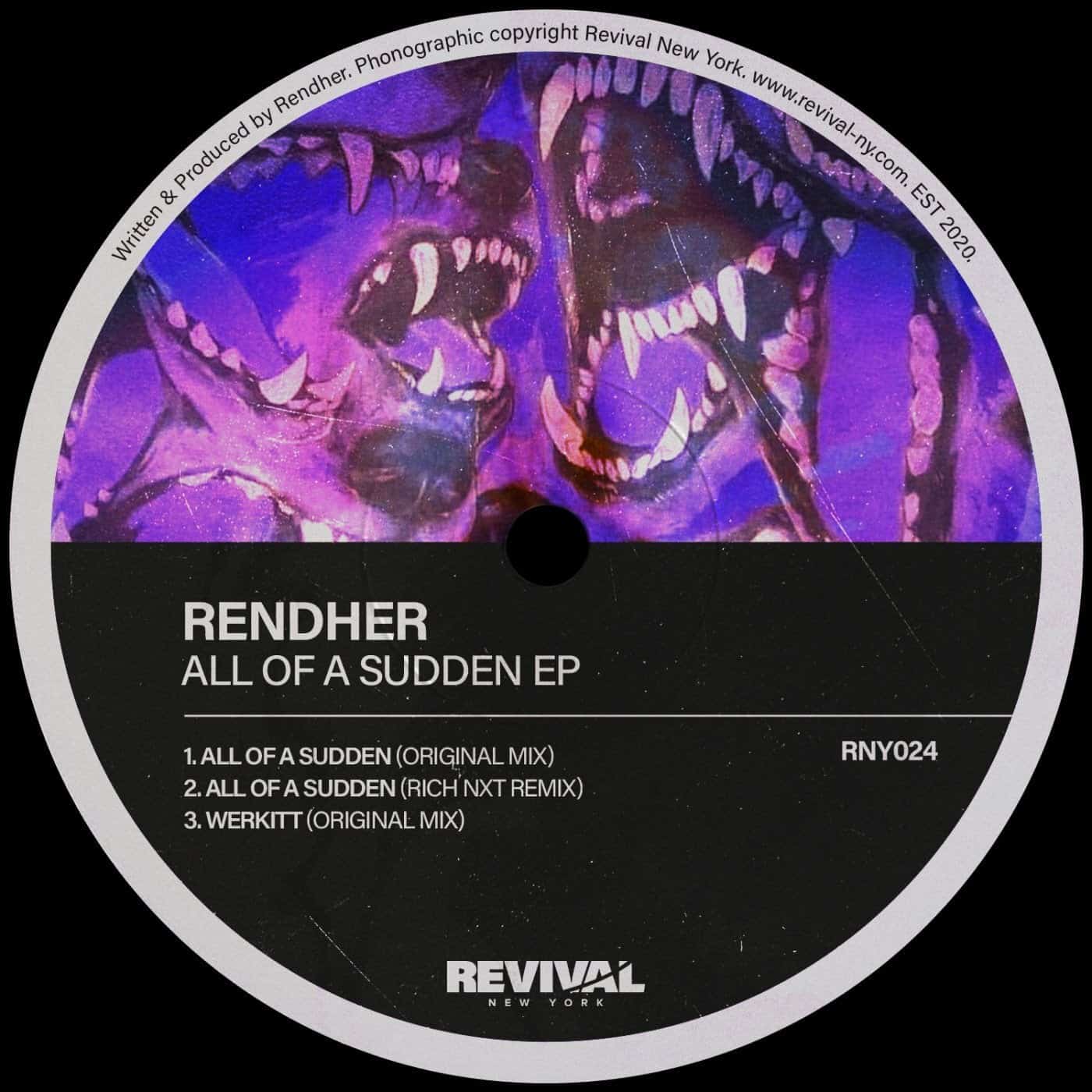 image cover: Rendher - All of A Sudden EP / RNY024