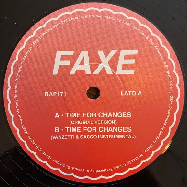 image cover: Faxe - Time For Changes /