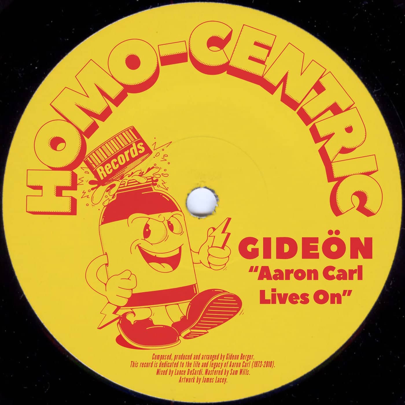 image cover: GIDEÖN - Aaron Carl Lives On / HOMOCENTRIC001ABP