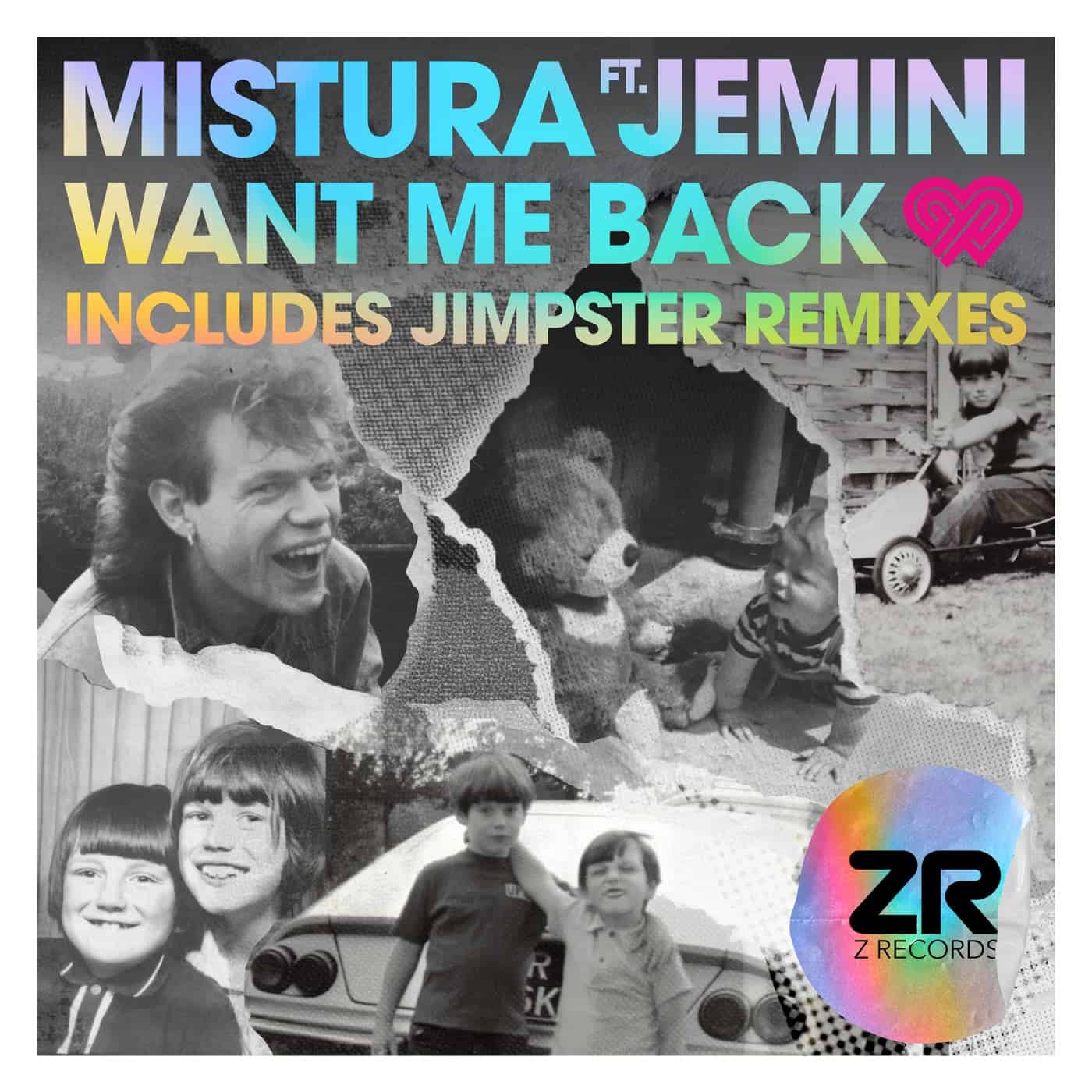 image cover: Mistura, Dave Lee ZR, Jemini - Want Me Back (Jimpster Remixes) / ZEDD12344