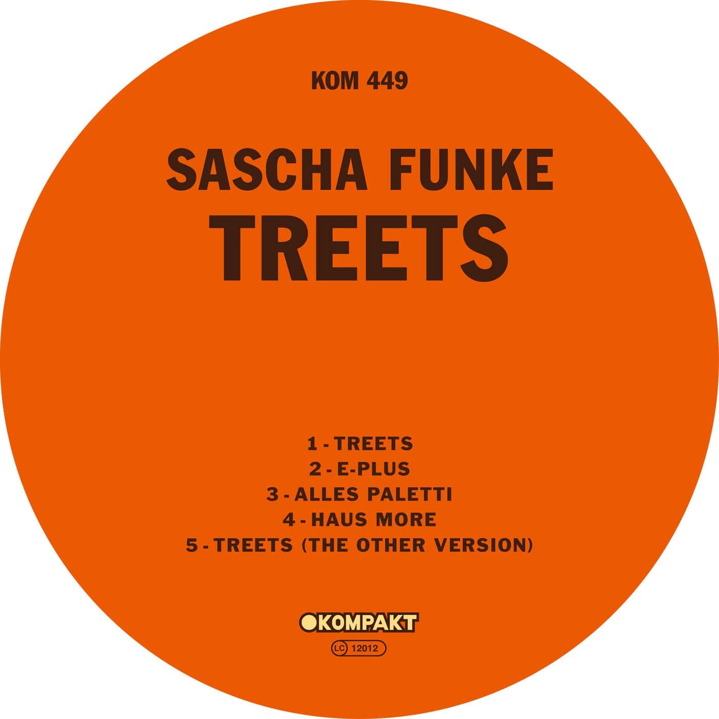image cover: Sascha Funke - Treets / KOMPAKT449D