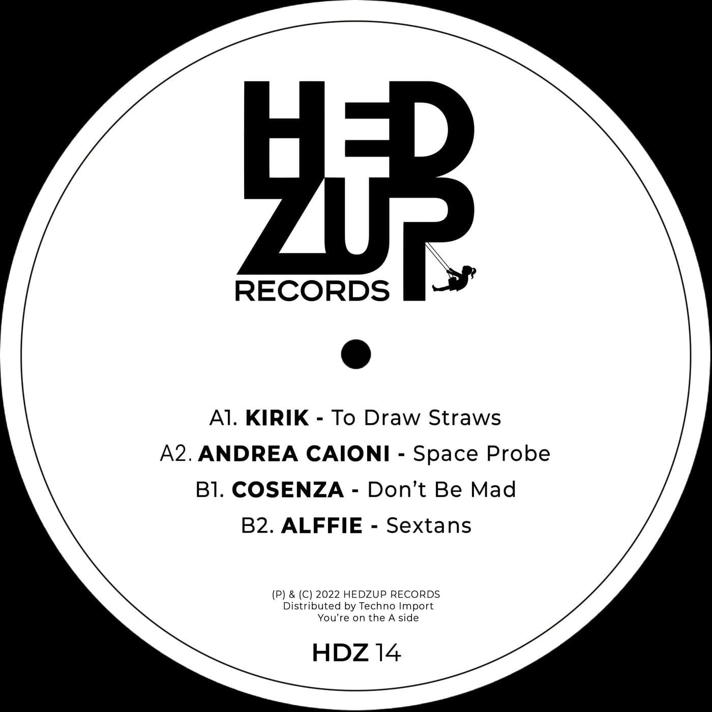 image cover: VA - HDZ14 EP with KIRIK, Andrea Caioni, Cosenza and Alffie / HDZ14