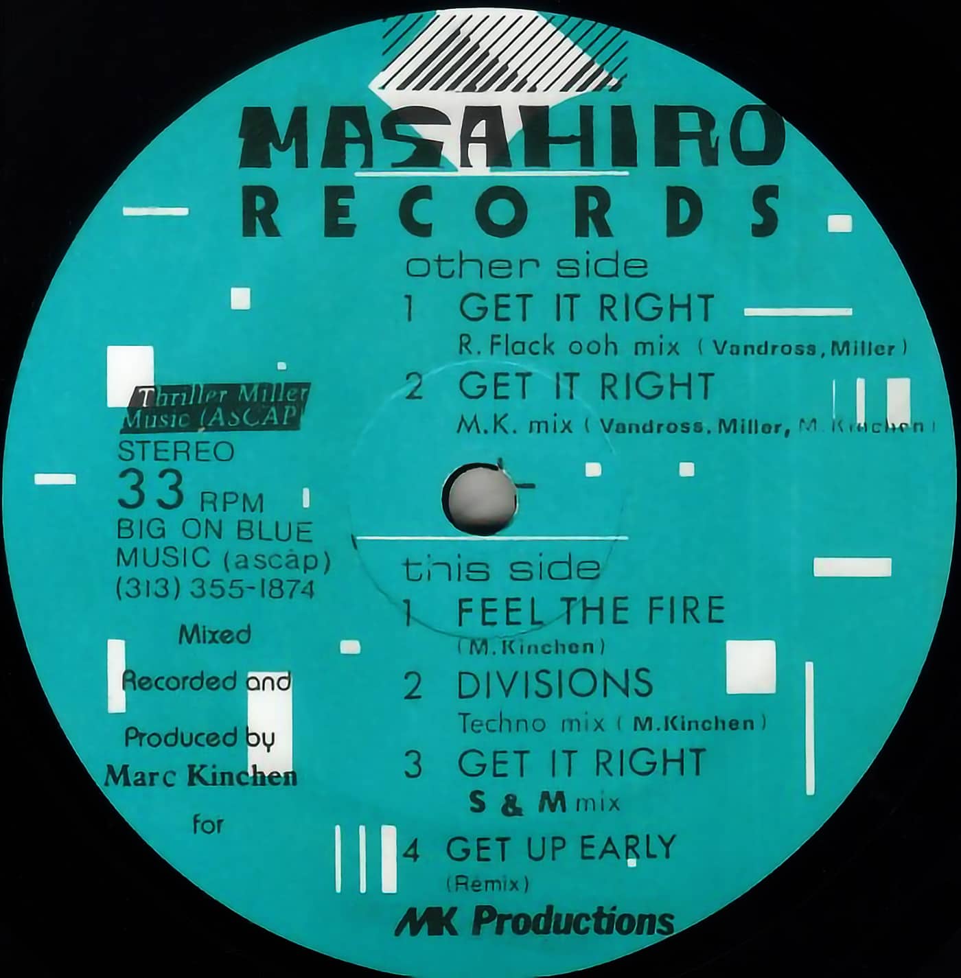 image cover: Area 10 Featuring MK - Get It Right / MAH001