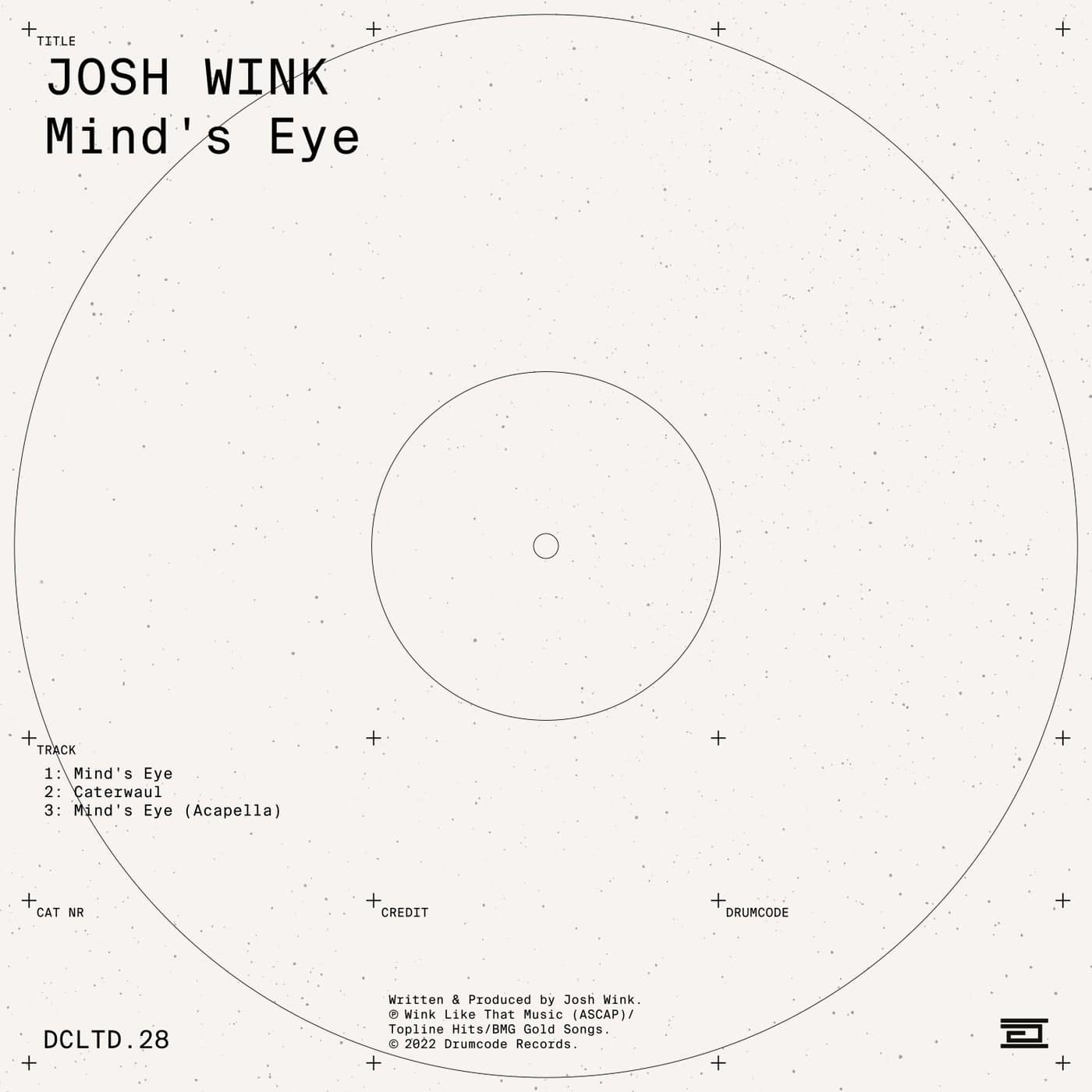 image cover: Josh Wink - Mind's Eye / DCLTD28