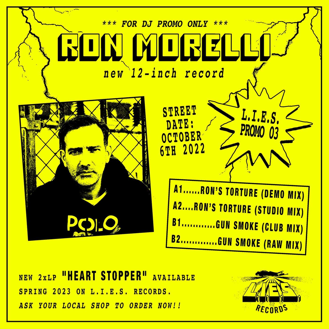 Download Ron Morelli - Torture Promo 12 inch on Electrobuzz