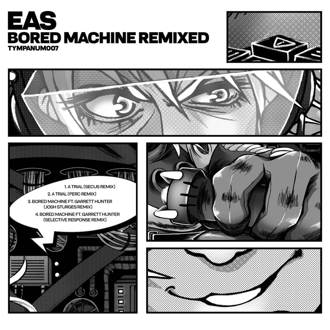image cover: EAS, Garrett Hunter - Bored Machine Remixed / TYMPANUM008